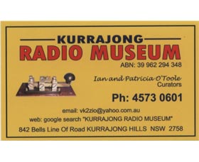 Kurrajong Radio Museum - Hotel NSW 3