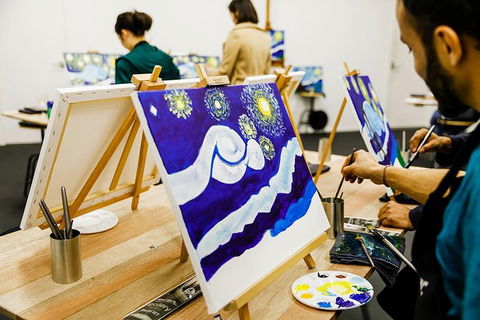 Wine & Paint Night At Brisbane 'Sip & Paint' Studio - Hotel NSW 1