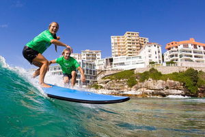 Surfing Lessons on Sydney\'s Bondi Beach