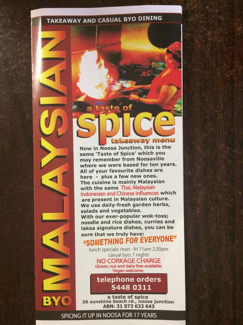 A Taste Of Spice - Hotel NSW 3