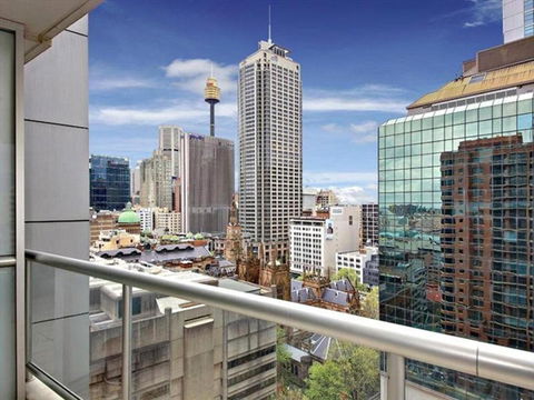 Accommodation Sydney - Kent Street Sydney CBD Top Floor 2 Bedroom Apartment With Balcony - Hotel NSW 3